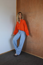 Load image into Gallery viewer, Finn Blouse - Tangerine
