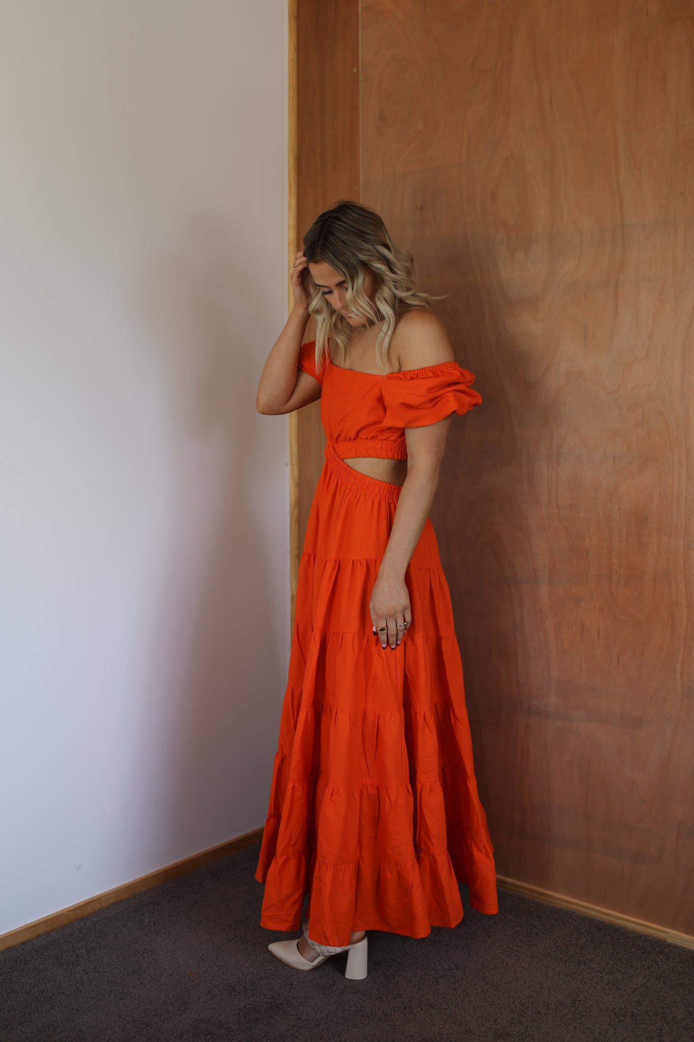 Biddy Dress - Tangerine