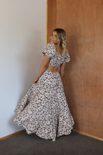 Load image into Gallery viewer, Biddy Dress - Cream &amp; Brown Floral
