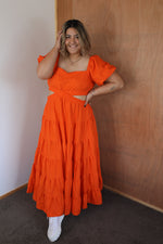 Load image into Gallery viewer, Biddy Dress - Tangerine
