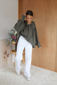 Finlay Blouse - Khaki