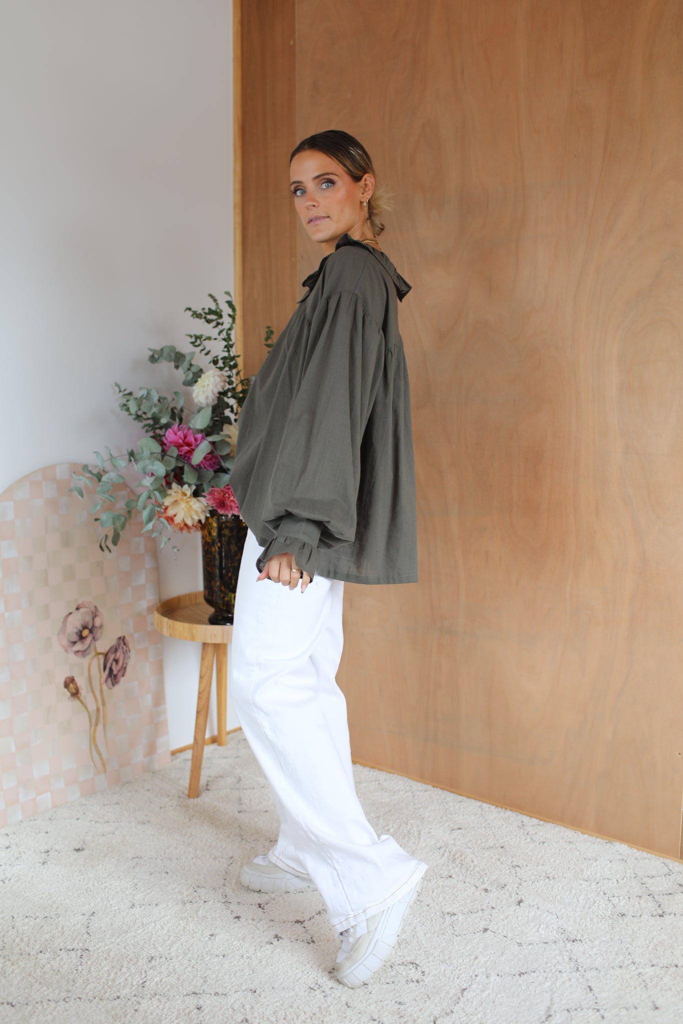 Finlay Blouse - Khaki