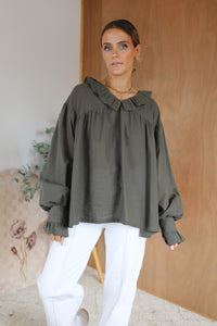 Finlay Blouse - Khaki