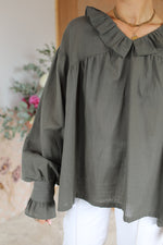Load image into Gallery viewer, Finlay Blouse - Khaki
