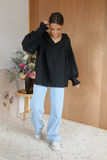 Load image into Gallery viewer, Finlay Blouse - Black
