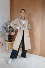 Load image into Gallery viewer, Quilted Trench - Classic Beige
