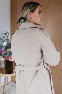 Quilted Trench - Classic Beige
