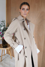 Load image into Gallery viewer, Quilted Trench - Classic Beige
