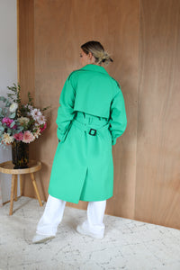Quilted Trench - Green