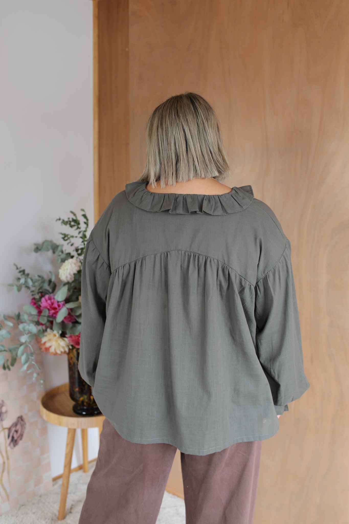 Finlay Blouse - Khaki