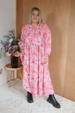 Load image into Gallery viewer, Zoe Dress - Pink Floral
