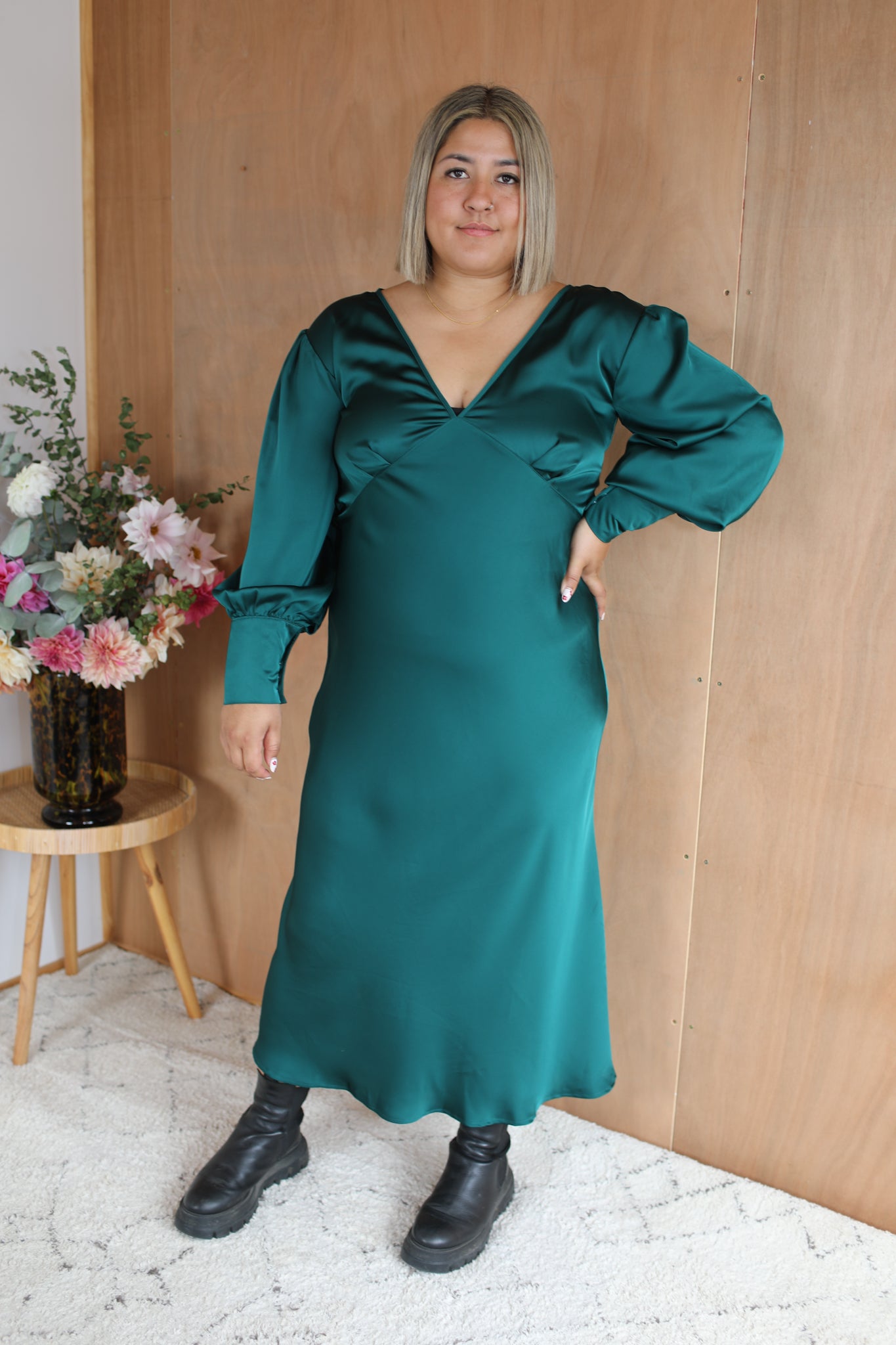 Camilla Dress - Emerald