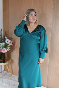 Camilla Dress - Emerald