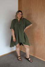 Load image into Gallery viewer, Hillary Dress - Khaki
