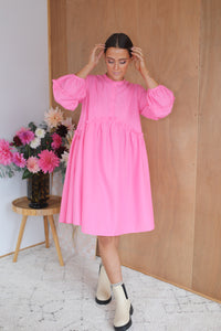 Tia Dress - Bubblegum