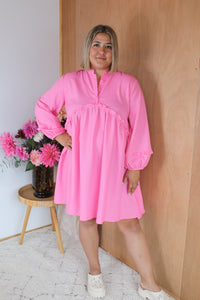 Tia Dress - Bubblegum