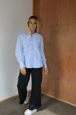 Load image into Gallery viewer, Theodore Shirt - Baby Blue Stripe
