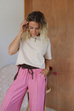 Load image into Gallery viewer, Henrietta Pants - Pink/Chocolate

