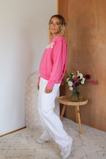 Load image into Gallery viewer, Towelling Crew - Washed Pink
