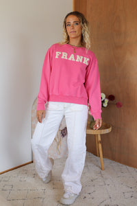 Towelling Crew - Washed Pink