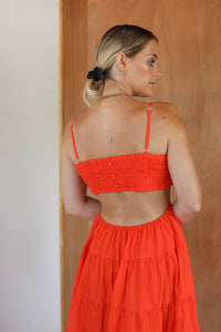 Chloe Dress - Tangerine
