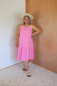 Parker Dress - Bubblegum Pink