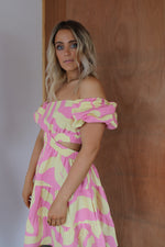 Load image into Gallery viewer, Georgina Dress - Strawberry Lemonade
