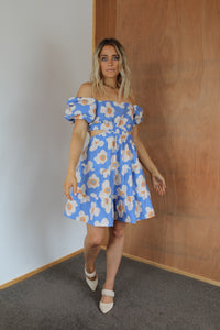 Georgina Dress - Blue Floral