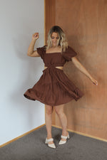 Load image into Gallery viewer, Georgina Dress - Brown
