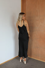 Load image into Gallery viewer, Bias Slip Dress - Black
