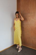 Load image into Gallery viewer, Bias Slip Dress - Sunshine
