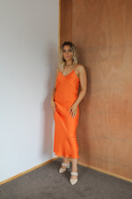 Load image into Gallery viewer, Bias Slip Dress - Orange

