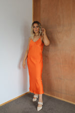 Load image into Gallery viewer, Bias Slip Dress - Orange
