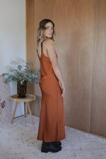 Load image into Gallery viewer, Bias Slip Dress - Bronze
