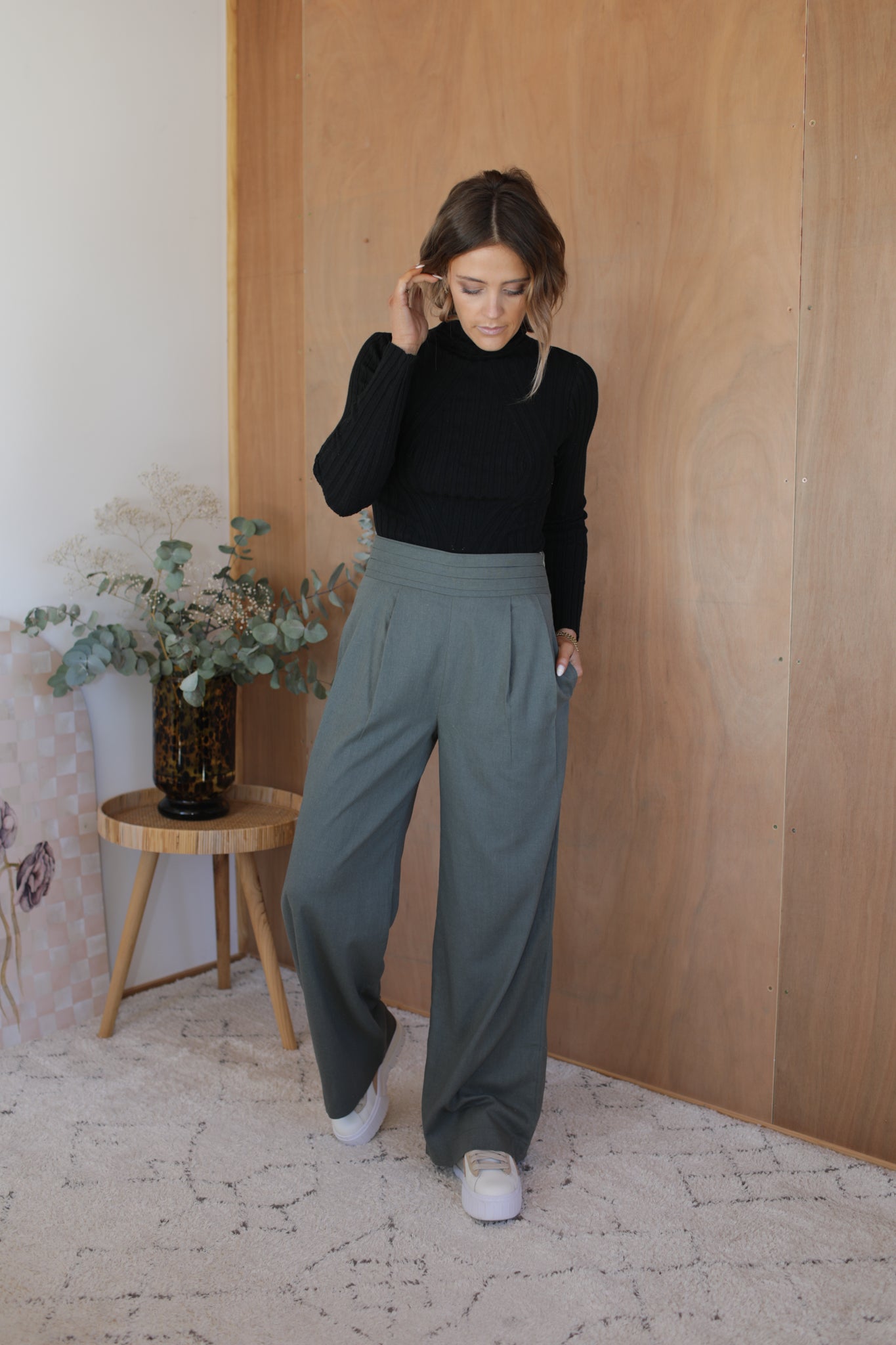 Olivia Pants - Khaki