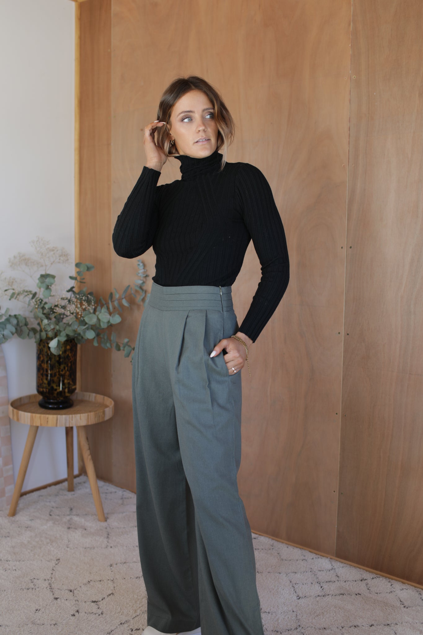 Olivia Pants - Khaki