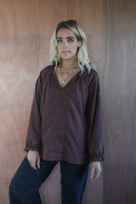 Load image into Gallery viewer, Finn Blouse - Brown
