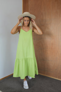 Arthur Dress - Lime Green