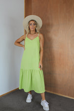 Load image into Gallery viewer, Arthur Dress - Lime Green
