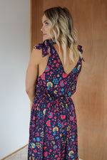 Load image into Gallery viewer, Adeline Dress - Blue Ditsy Floral
