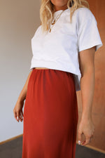 Load image into Gallery viewer, Bias Skirt - Tangerine
