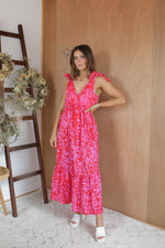 Load image into Gallery viewer, Adeline Dress - Pink/Red
