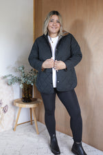 Load image into Gallery viewer, Quilted Jacket - Black
