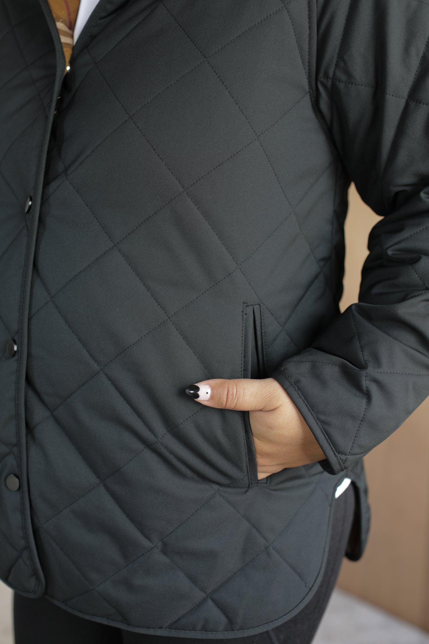 Quilted Jacket - Black