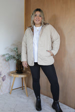 Load image into Gallery viewer, Quilted Jacket - Camel
