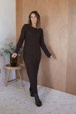 Load image into Gallery viewer, Lauren Dress - Brown Bubble
