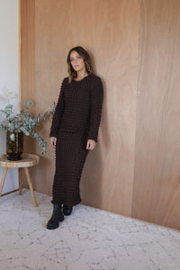 Lauren Dress - Brown Bubble