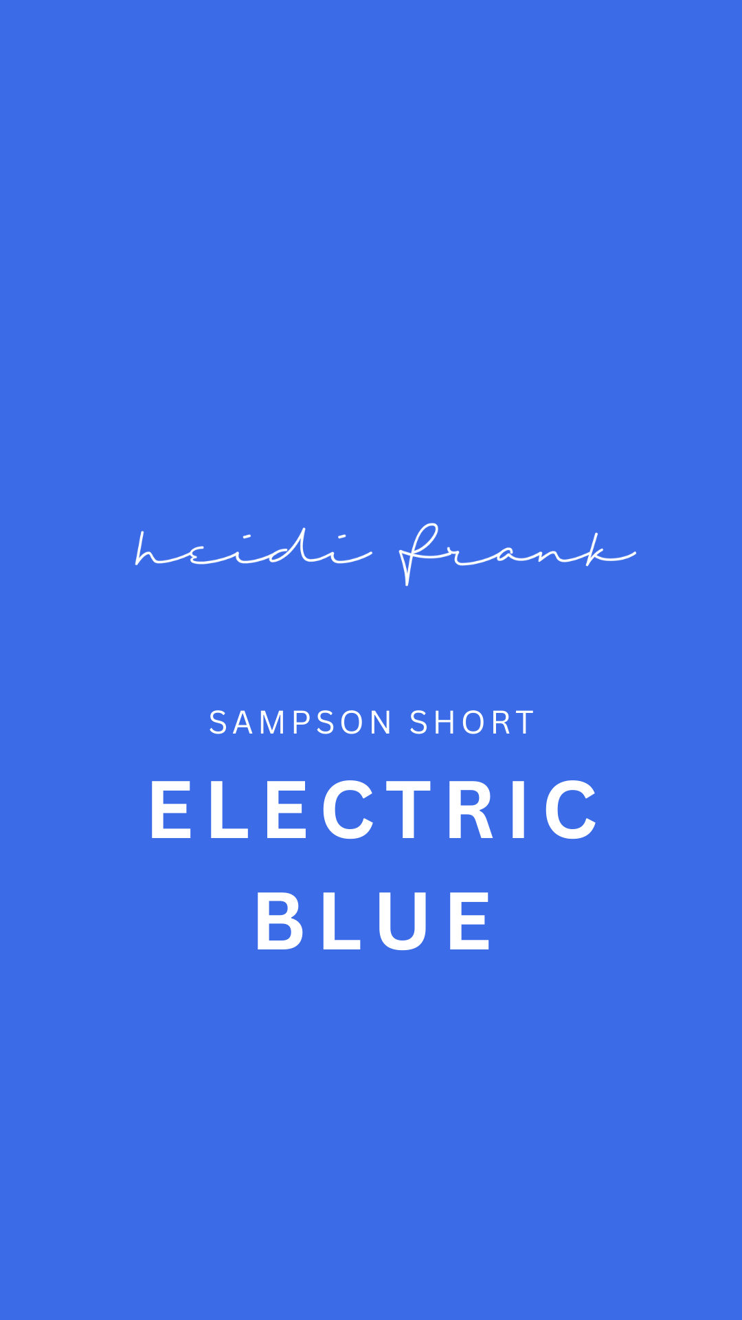 Sampson Short - Electric Blue