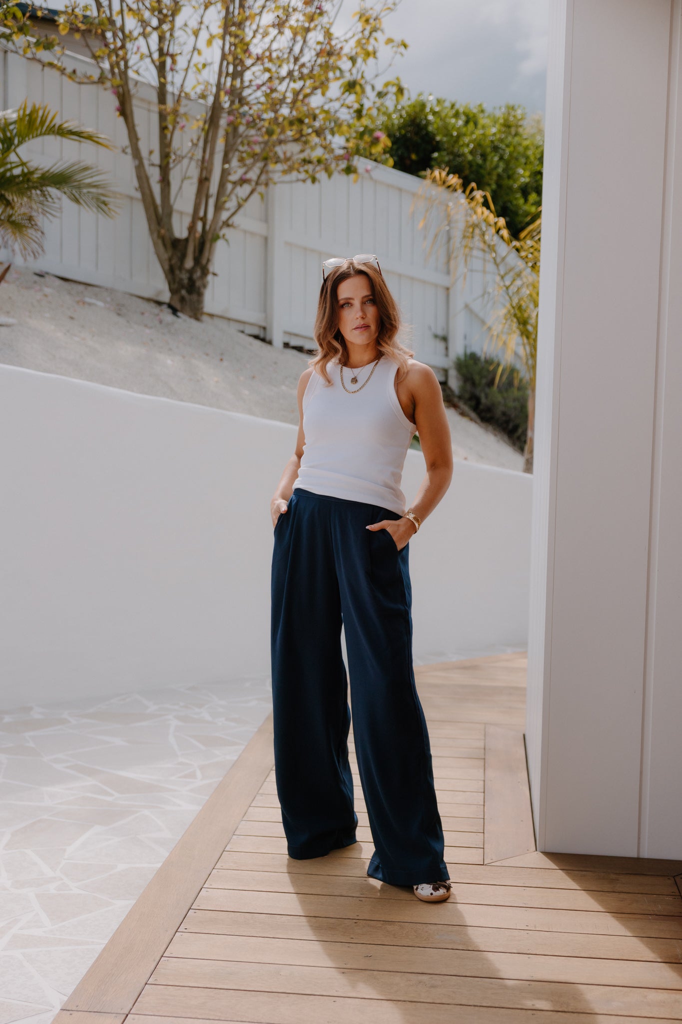 Willow Pants - Navy – Heidi Frank