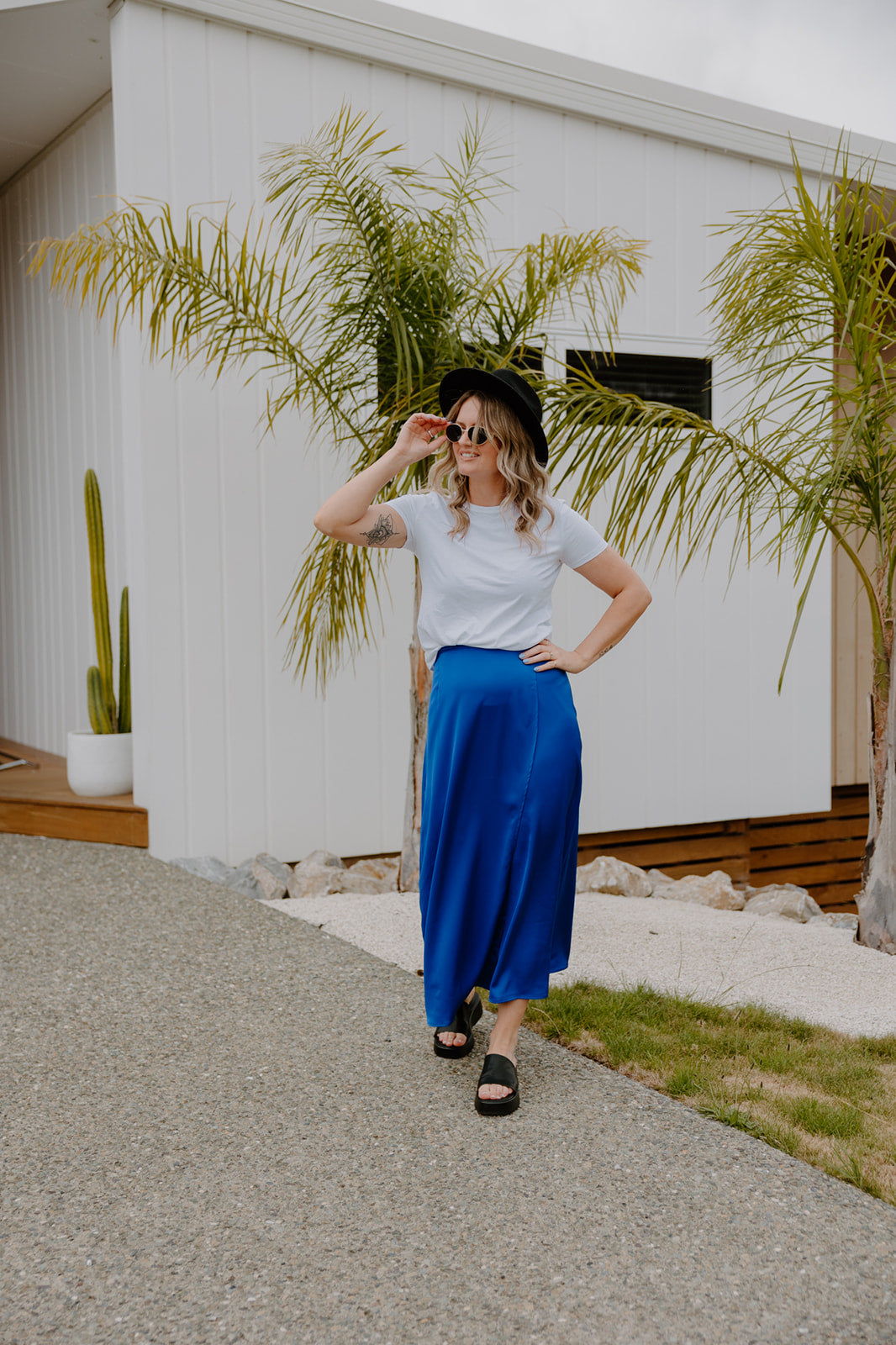 Wrap Skirt - Electric Blue – Heidi Frank
